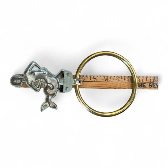 Vtg Hall Mack Mermaid Towel Ring Wall Mount Bathroom Kitsch Hollywood Regency - Picture 6 of 7